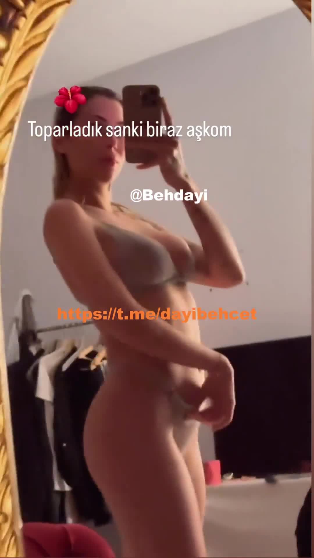 Şeyda Nur Tunç Şeffaf Sütyen Kalça Sallama