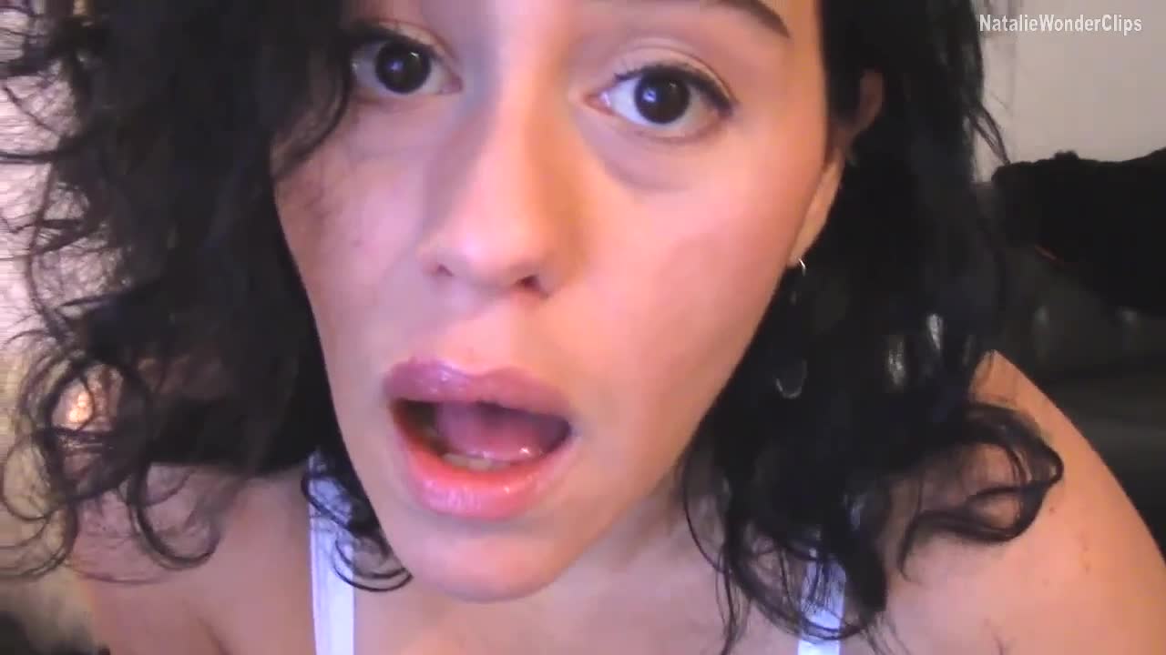 POV Natalie Wonder Beyaz Atlet İfşa Oral