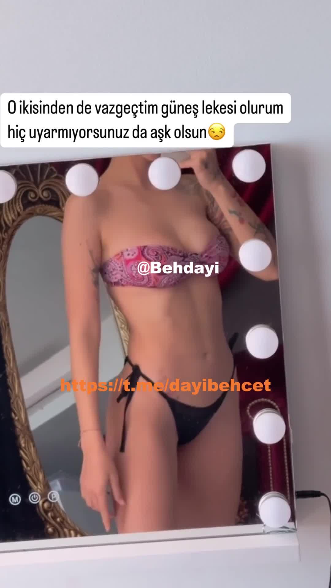 Şeyda Nur Tunç Pembe Bikini Tanga Ifşa